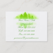 Carte de visite brumeux de lac (Dos)