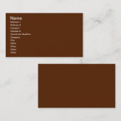 Carte De Visite Brun (Devant / Derrière)