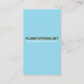 Carte De Visite Brun et Aqua de verticale (Dos)