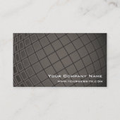 Carte De Visite Brun global d'argent de globe de la terre (Dos)