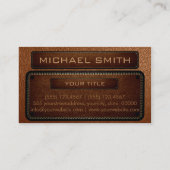 Carte De Visite Brun simili cuir (Dos)