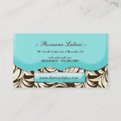 Carte De Visite Brun somptueux et crème de la topaze 311 (Dos)