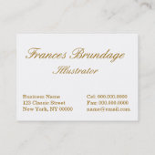 Carte De Visite Brundage : Peu de sorcière de Salem (Dos)