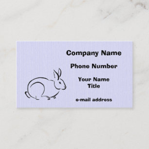 Carte De Visite Brush Art Rabbit