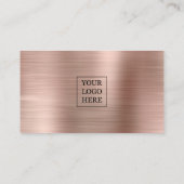 Carte De Visite Brush Metallic Rose Gold (Dos)