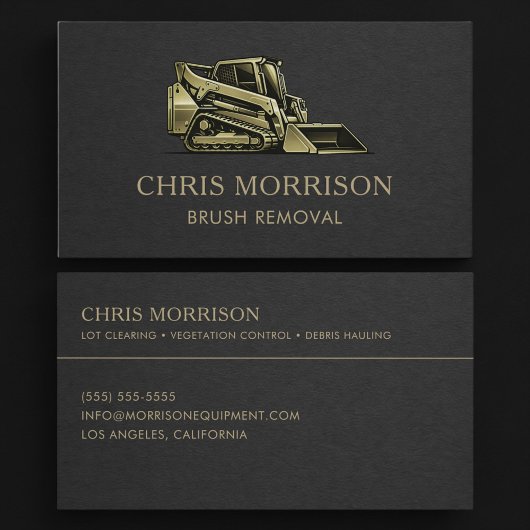Carte De Visite Brush Removal Contractor Services
