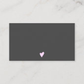 Carte De Visite Brush script moderne ombre aquarelle merci (Dos)