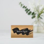 Carte De Visite Brush Stroke de calligraphie artistique (Debout devant)