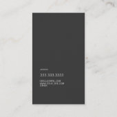 Carte De Visite Brush Stroke Gold et Monogram (Dos)