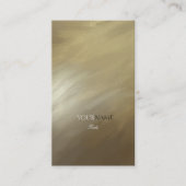 Carte De Visite Brush Stroke Gold et Monogram (Devant)