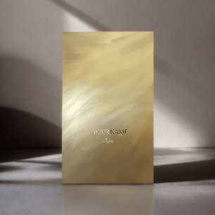 Carte De Visite Brush Stroke Gold et Monogram