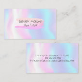 Carte De Visite Brush Stroke moderne, Holographique (Devant / Derrière)