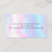 Carte De Visite Brush Stroke moderne, Holographique (Dos)