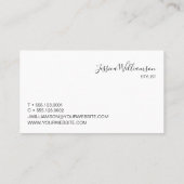 Carte De Visite Brush Strokes, moderne, chic, STYLIST (Dos)