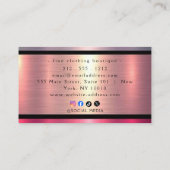 Carte De Visite Brushed Metal Gold Banding  Business Card (Dos)