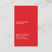 CARTE DE VISITE BRUSHSTROKE (Dos)