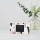 Carte De Visite BrushStrokes Composition d'arty moderne (Debout devant)