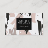 Carte De Visite BrushStrokes Composition d'arty moderne (Devant)