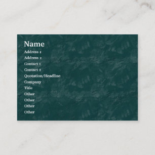 Carte De Visite Brushy Rock - Turquoise foncé - Personnalisé