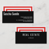 Carte De Visite Bruyant et rouge (Devant / Derrière)