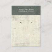 CARTE DE VISITE BU D'AFFICHAGE D'AFFICHAGE D'ÉCRAN DE JOURNAL GRAY (Devant)