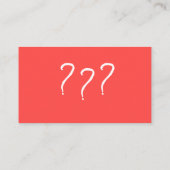 Carte de visite bu drôle de date de hibou (Dos)