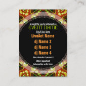 Carte De Visite Bubble Dots ÉVÉNEMENT FÊTE Mini Flyers (Dos)