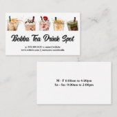 Carte De Visite Bubble Thé Boissons (Devant / Derrière)