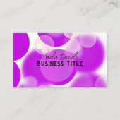 Carte de visite Bubble violet (Devant)