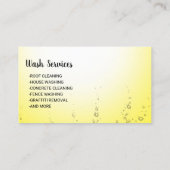 Carte De Visite Bubles de lavage de pression Gold Power Wash Clean (Dos)