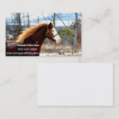 Carte De Visite "Buckie" adoptent un cheval (Devant / Derrière)