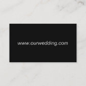 Carte De Visite Budget RSVP Mariage Site Web QR Code (Dos)