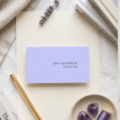 Carte De Visite Budget Simple Une Seule Couleur Moderne Bleu-Perve