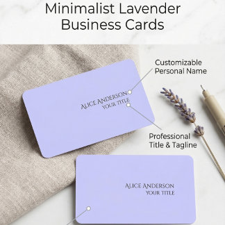 Carte De Visite Budget Simple Une Seule Couleur Moderne Bleu-Perve