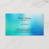 Carte De Visite Bue tones blurred background (Dos)