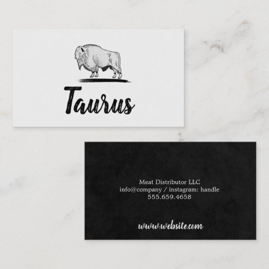 Carte De Visite Buffalo (Devant / Derrière)