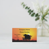 Carte De Visite Buffalo de cap (Debout devant)