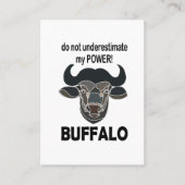 Carte De Visite Buffalo Head Bison Animal Buffalo (Devant)