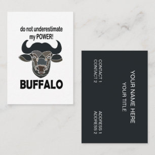 Carte De Visite Buffalo Head Bison Animal Buffalo