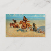 Carte De Visite Buffalo Runners (1909) de Frederic Remington (Dos)