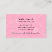 Carte De Visite Buffet de sucrerie et de dessert (Dos)