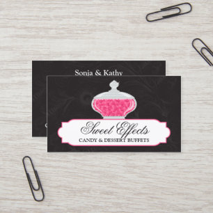 Carte De Visite Buffet fait sur commande de sucrerie et de dessert