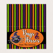 Carte De Visite Bugs Et Hisses Halloween Treat Bag Topper (Extérieur déplié)