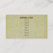 Carte De Visite Buick Le Saber (Dos)