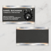 Carte De Visite Builder Construction | General Contractor Tools (Devant / Derrière)