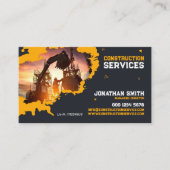 Carte De Visite Building Construction, Concrete works, Excavation (Devant)