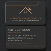 Carte De Visite Building Construction General Contractor