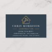 Carte De Visite Building Construction QR Code Wood Grain (Devant)