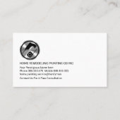 Carte De Visite Building Frame Handyman Repair (Dos)