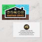 Carte De Visite Building Frame Landscape Handyman Tools (Devant / Derrière)